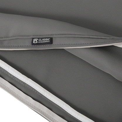 Classic Accessories Montlake FadeSafe Water-Resistant 23 x 23 x 5 Inch Outdoor Seat Cushion, Outdoor Chair Cushion, Light Charcoal Grey, Outdoor Chair Cushions, Patio Chair Cushions, Patio Cushions
