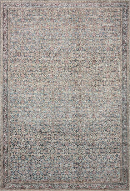 Loloi Adrian Collection ADR-04 Denim/Multi 2'-0" x 5'-0", .19" Thick Accent Rug