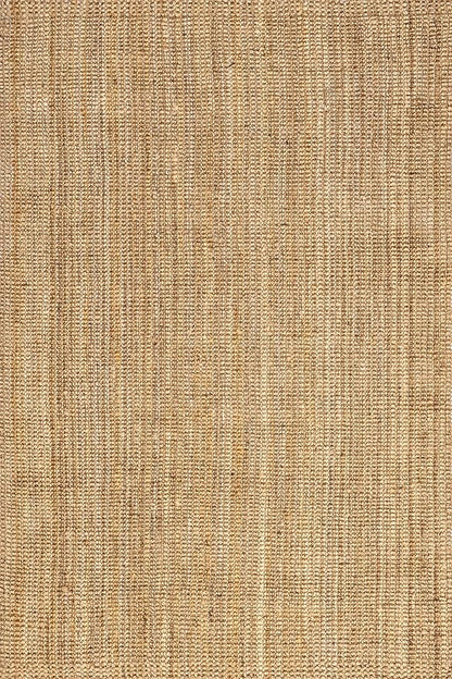 nuLOOM Ashli Solid Farmhouse Jute Area Rug, 10x13, Natural