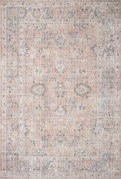 Loloi Skye Collection SKY-01 Blush/Grey 9'-0" x 12'-0" Area Rug
