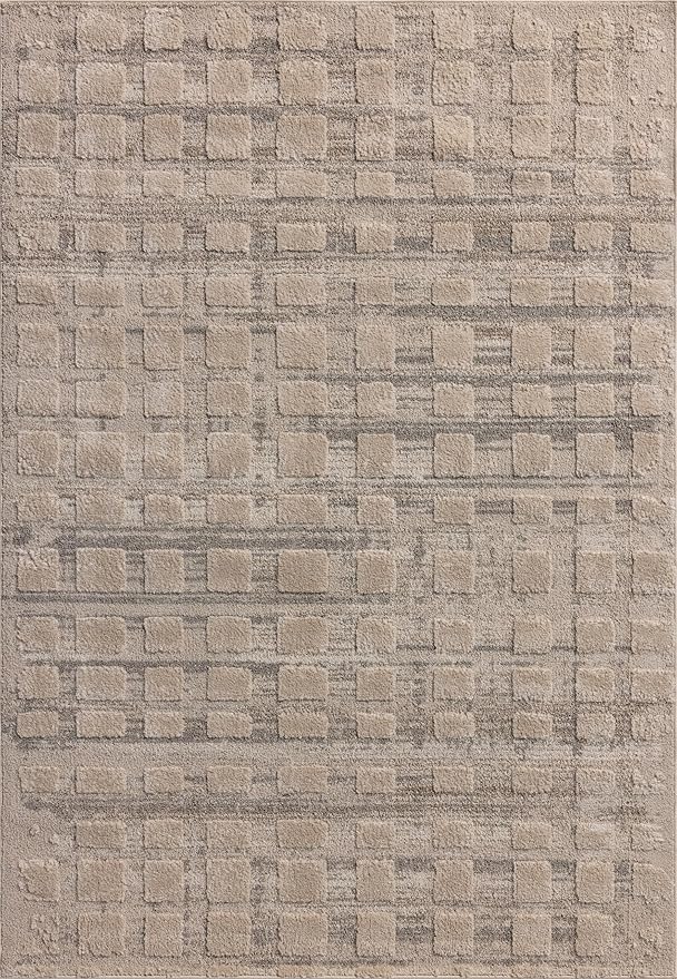 Loloi Amber Lewis Monty Collection MOT-06 Pebble/Beige 6'-7" x 9'-3" Area Rug