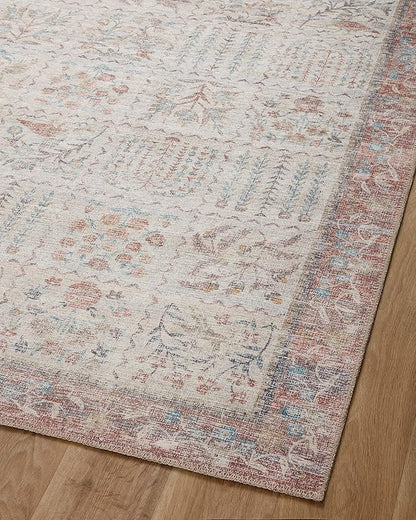 Loloi Rifle Paper Co. Maison Collection MAO-08 Cream 5'-0" x 7'-6", .19" Pile Height, Area Rug