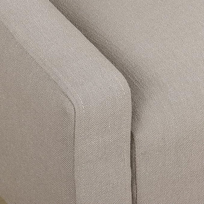 Homepop Home Decor | Upholstered Classic Swoop Arm Accent Chair | Accent Chairs for Living Room & Bedroom | Decorative Home Furniture, Sand Dune