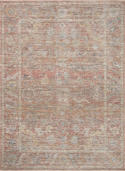 Loloi Magnolia Home by Joanna Gaines Millie Collection MIE-04 Sunset/Multi 2'-7" x 10'-0", .25" Pile Height, Runner Rug