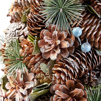 Christopher Knight Home Tabletop Christmas Tree, Natural + White + Glitter