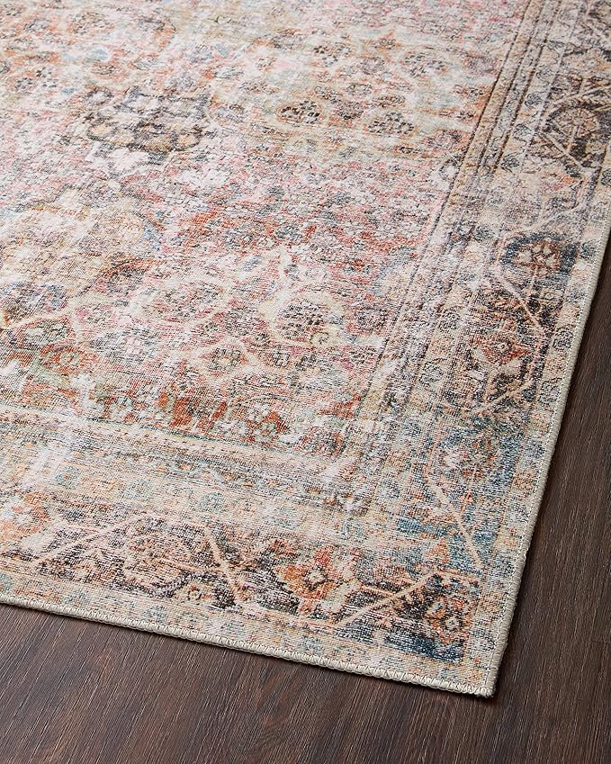 Loloi Adrian Collection ADR-05 Sunset/Charcoal 2'-6" x 7'-6", .19" Thick Runner Rug