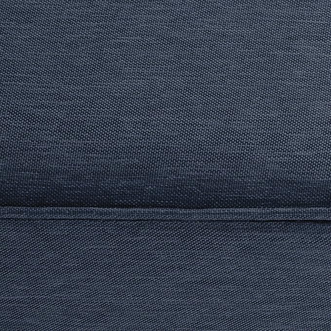 Classic Accessories Montlake Water-Resistant 25 x 25 x 5 Inch Square Outdoor Seat Cushion, Patio Furniture Chair Cushion, Heather Indigo Blue, Outdoor Cushion Cover
