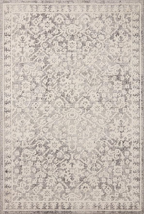 Loloi Magnolia Home by Joanna Gaines Gigi Collection GIG-01 Grey/Ivory 9'-2" x 13' Area Rug