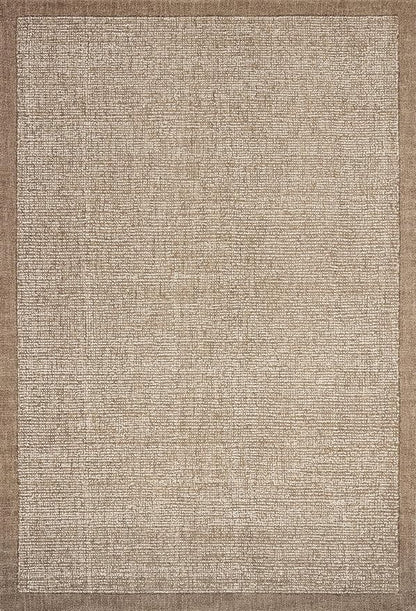 Loloi Magnolia Home by Joanna Gaines Henley Collection HNY-01 Ivory/Brown 5'-0" x 7'-6" Area Rug