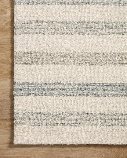 Loloi Chris Loves Julia Chris Collection CHR-05 Ivory/Slate 3'-6'' x 5'-6'', .50" Pile Height, Accent Rug