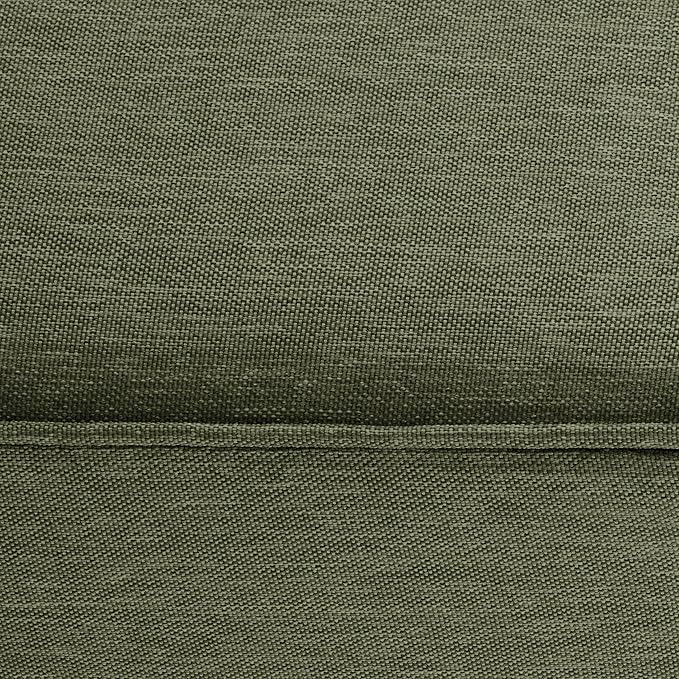 Classic Accessories Montlake Water-Resistant 25 x 25 x 5 Inch Square Outdoor Seat Cushion, Patio Furniture Chair Cushion, Heather Fern Green, Outdoor Cushion Cover