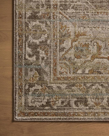 Loloi Magnolia Home by Joanna Gaines Mona Collection MOA-01 BARK/Sunrise 7'-6" x 10' Area Rug