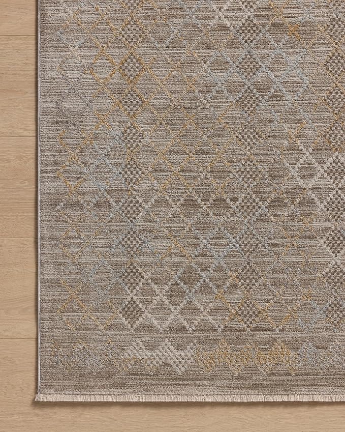 Loloi Amber Lewis Cali Collection CIL-03 Taupe/Multi 9'-6" x 13', .25" Pile Height, Area Rug