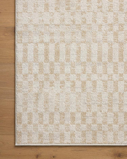 Loloi Kamala Collection KAM-05 Ivory/Natural 5'-3" x 7'-9" Area Rug
