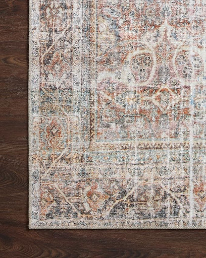 Loloi Adrian Collection ADR-05 Sunset/Charcoal 2'-0" x 5'-0", .19" Thick Accent Rug