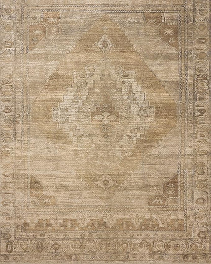 Loloi Amber Lewis Cambria Collection CBR-03 Taupe/Antique Bronze 2'-6" x 9'-6" Runner Rug Jute, Neutral, Vintage Style, Antique Tone, Living, Bedroom, Dining, Carpet