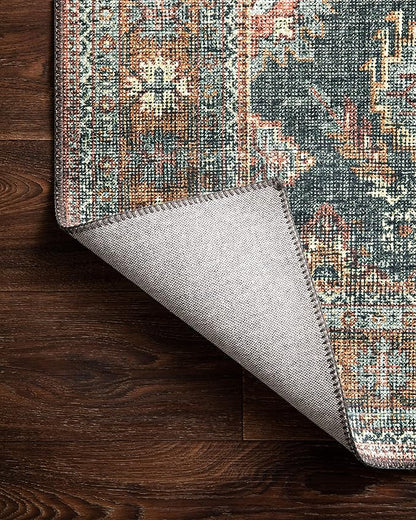 Loloi II Skye Collection SKY-10 Sea/Rust 2'-3" x 3'-9" Accent Rug