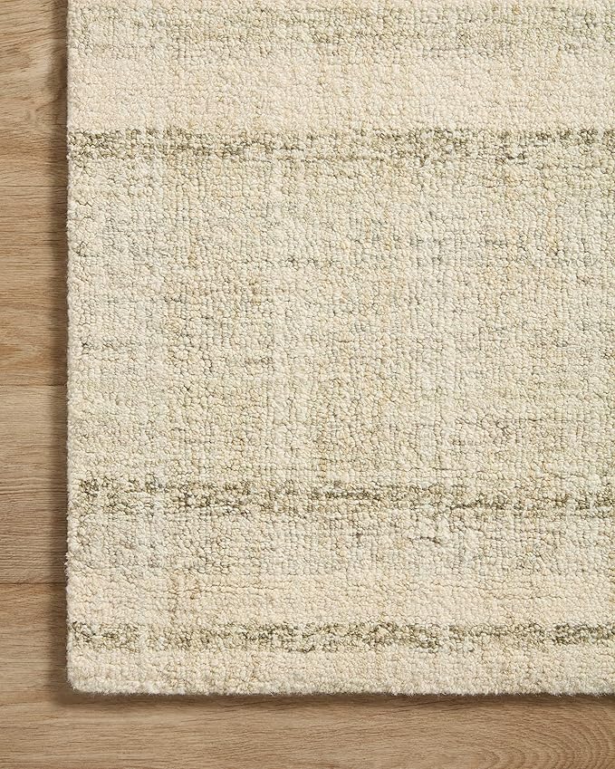 Loloi Chris Loves Julia Chris Collection CHR-02 Natural/Sage 3'-6'' x 5'-6'', .50" Pile Height, Accent Rug
