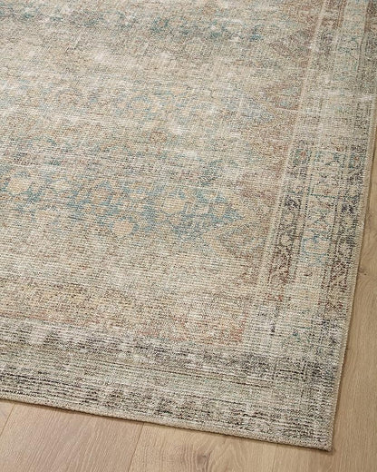 Loloi Angela Rose Aubrey Collection AUB-03 Jade/Natural 7'-6" x 9'-6", .19" Pile Height, Area Rug