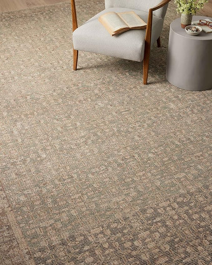 Loloi Angela Rose Aubrey Collection AUB-04 Sage/Bark 7'-6" x 9'-6", .19" Pile Height, Area Rug