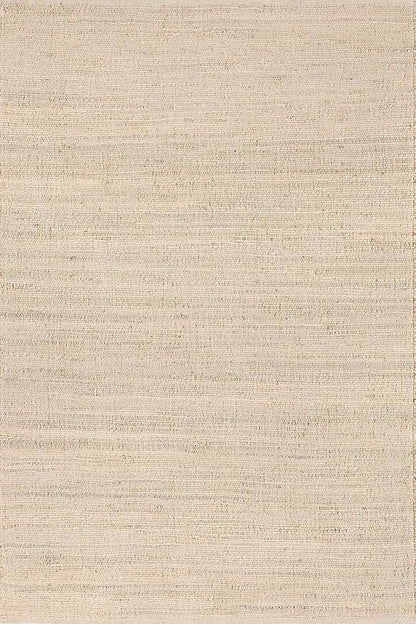 nuLOOM 4x6 Elfriede Jute & Cotton Hand Woven Area Rug, Natural, Solid Rustic Farmhouse Style, Weaved Design, Natural Fiber, For Bedroom, Living Room, Dining Room, Hallway, Office, Entryway