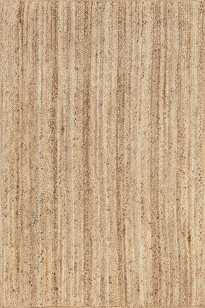 nuLOOM Oval 5x8 Rigo Jute Hand Woven Area Rug, Natural, Solid Farmhouse Design, Natural Fiber, For Bedroom, Living Room, Dining Room, Hallway, Office, Kitchen, Entryway