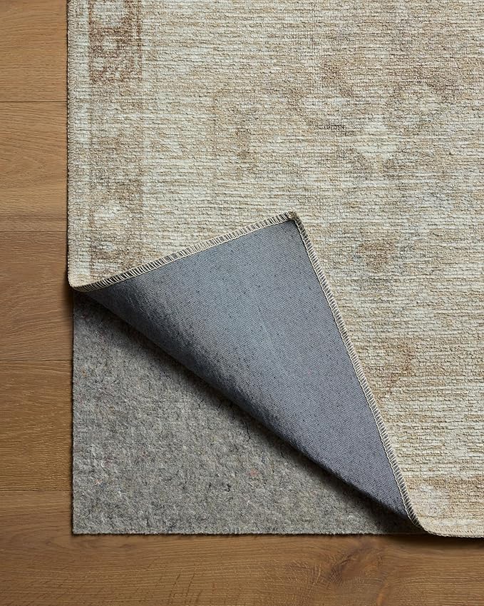 Loloi Amber Lewis Cambria Collection CBR-02 Mist/Natural 5'-0" x 7'-6" Area Rug Jute, Neutral, Vintage Style, Antique Tone, Living, Bedroom, Dining, Carpet