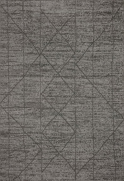 Loloi Kamala Collection KAM-06 Charcoal/Ivory 4'-0" x 6'-0" Accent Rug