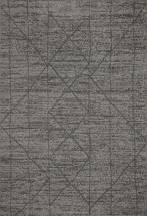 Loloi Kamala Collection KAM-06 Charcoal/Ivory 2'-3" x 3'-10" Accent Rug