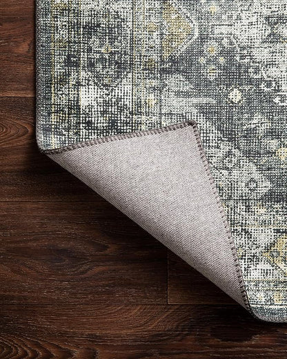Loloi Skye Collection SKY-09 Graphite/Silver 2'-6" x 12'-0" Runner Rug
