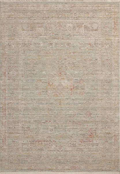 Loloi Chris Loves Julia Ida Collection IDA-05 Spa/Sunrise 2'-7" x 8'-0", .19" Pile Height, Runner Rug