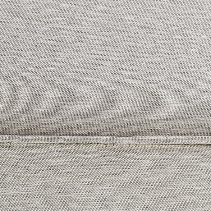 Classic Accessories Montlake Water-Resistant 25 x 25 x 5 Inch Square Outdoor Seat Cushion, Patio Furniture Chair Cushion, Heather Grey, Outdoor Cushion Cover