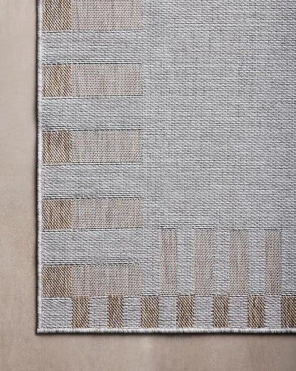 Loloi Amber Lewis Topanga Collection TOP-08 Silver/Natural 9'-2" x 12'-0" Indoor/Outdoor Area Rug