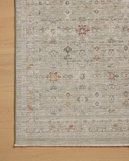 Loloi Chris Loves Julia Ida Collection IDA-04 Spa/Multi 2'-7" x 10'-0", .19" Pile Height, Runner Rug