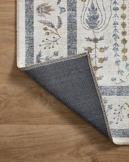 Loloi Rifle Paper Co. Maison Collection MAO-05 Wisteria Cream 3'-9" x 5'-6", .19" Pile Height, Accent Rug