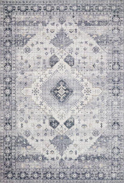 Loloi Skye Collection SKY-02 Silver/Grey 9'-0" x 12'-0" Area Rug