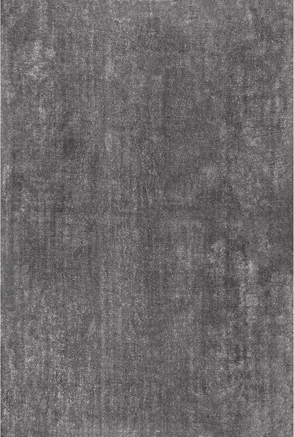 nuLOOM 3' x 5' Cozy Plush Area Rug, Machine Washable, Non-Slip, Soft Fluffy Shag Carpet for Living Room Bedroom Kids Room Nursery Home Decor, Loni Grey