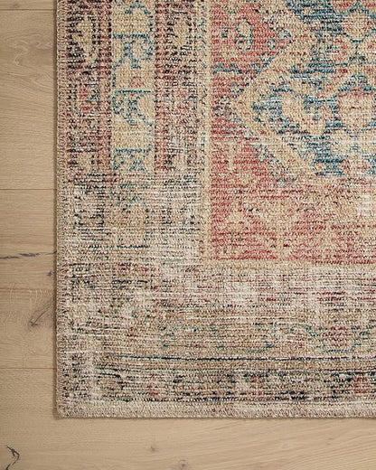 Loloi Angela Rose Aubrey Collection AUB-03 Ocean/Spice 8'-3" x 11'-3", .19" Pile Height, Area Rug