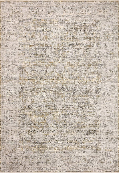 Loloi Amber Lewis Alie Collection ALE-05 Gold/Beige 2'-7'' x 7'-9'', .13'' Pile Height, Runner Rug