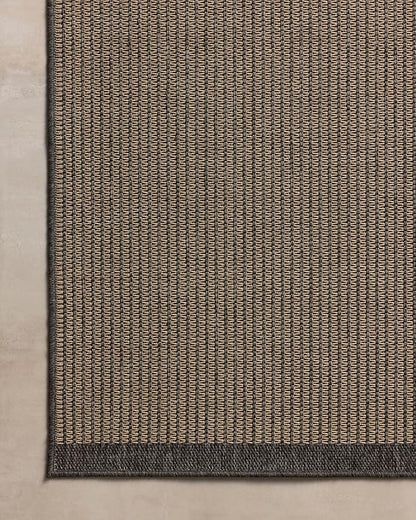 Loloi Chris Loves Julia Providence Collection PRC-03 Wheat/Charcoal 2'-3" x 7'-7", .12" Pile Height, Indoor/Outdoor Runner Rug