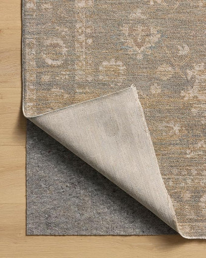 Loloi Chris Loves Julia Louisa Collection LOI-04 Lagoon/Ivory 11'-6" x 15'-7", .38" Pile Height, Area Rug