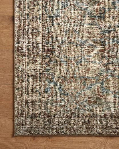 Loloi Amber Lewis Morgan Collection MOG-04 Sea/Sage 8'-3" x 11'-3" 38" Thick Area Rug feat. CloudPile, Neutral, Room Décor, Vintage Inspired, Livingroom, Bedroom, Dining Area
