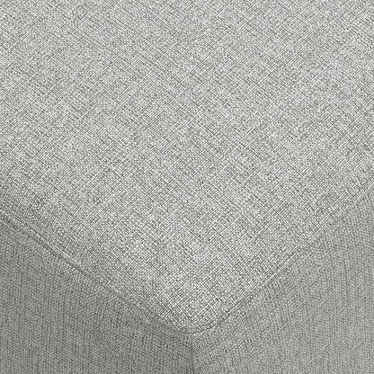 SIMPLIHOME Rex Modular Sofa and Ottoman Set in 100% Recycled Polyester Tightly Woven Performance Fabric, Pale Grey, 88-inch-Wide 2-Seater Couch and Matching 34-inch-Wide Table Ottoman for Living Room
