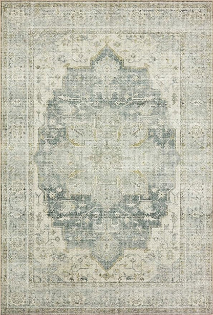 Loloi II Skye Collection SKY-12 Charcoal/Dove 3'-6" x 5'-6" Accent Rug