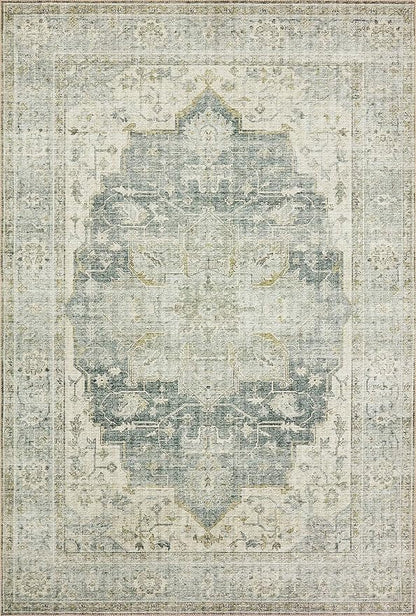 Loloi II Skye Collection SKY-12 Charcoal/Dove 2'-3" x 3'-9" Accent Rug