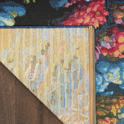 Nourison Home Color Splash Multicolor 7'10" x 9'10" Area Rug - Easy Clean, Non Shedding, Bed Room, Living Room, Dining Room, Kitchen (8' x 10')