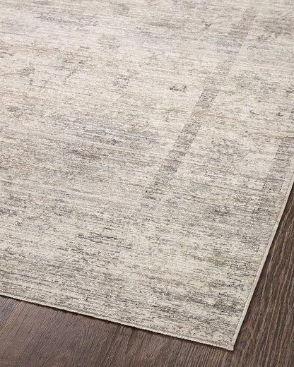 Loloi Magnolia Home by Joanna Gaines Millie Collection MIE-01 Silver/Dove 2'-7" x 10'-0", .25" Pile Height, Runner Rug