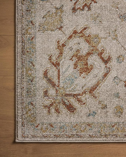 Loloi Magnolia Home by Joanna Gaines Mona Collection MOA-02 Oatmeal/Multi 8'-10" x 12' Area Rug