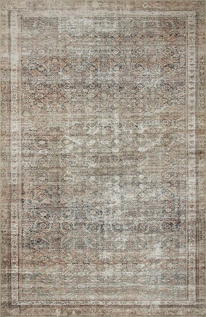 Loloi Chris Loves Julia Jules Collection JUL-09 Ink/Terracotta 9'-6'' x 14', .13" Pile Height, Area Rug