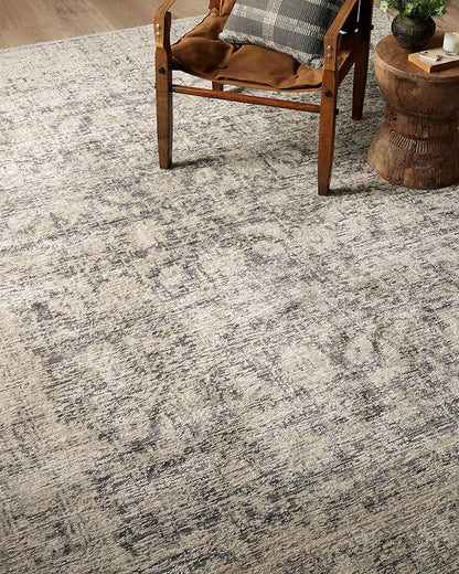 Loloi Amber Lewis Alie Collection ALE-05 Charcoal/Beige 2'-3" x 3'-10", .13" Pile Height, Accent Rug